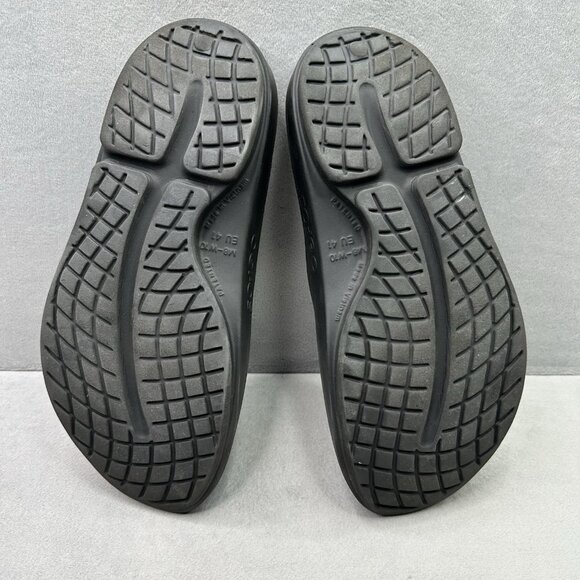 OOFOS OOahh Womens Size 10 Sandals Black Recovery Lightweight Comfort Slides - Picture 7 of 8